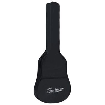 Funda Para Guitarra Clásica 4/4 Tela Negro 100x37 Cm Vidaxl