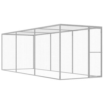 Jaula Para Gatos Acero Galvanizado 4,5x1,5x1,5 M Vidaxl