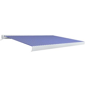 Toldo De Carrete Motorizado Azul Y Blanco 400x300 Cm Vidaxl