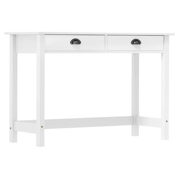 Mesa Consola Hill Con 2 Cajones Madera Pino 110x45x74 Cm Vidaxl