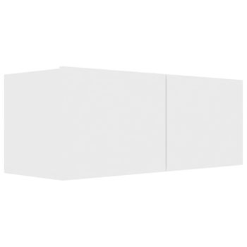 Mueble Para Tv Madera Contrachapada Blanco 80x30x30 Cm Vidaxl