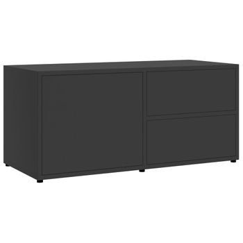 Mueble Para Tv Madera Contrachapada Gris 80x34x36 Cm Vidaxl