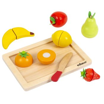 Juego De Imitación - Frutas De Madera - Juego Montessori