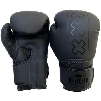 Guantes De Boxeo Buffalo Metal Negros 12oz