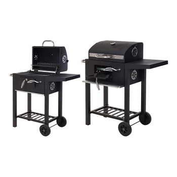 Barbacoa Carbon Con Tapa 96xd36xl48,5cm - Neoferr