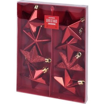 Set De Adornos Navideños En Rojo 8 Piezas