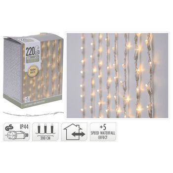 Ambience Cortina De Luces Con 220 Leds Ambiance