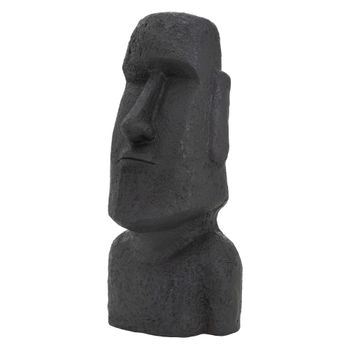 Estatua Moai Isla De Pascua Rapa Nui Tiki Jardín Antracita