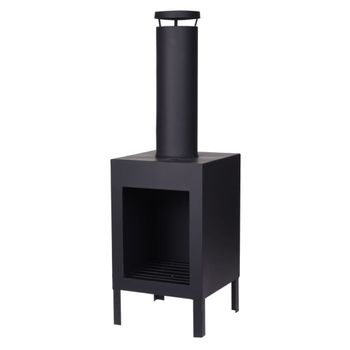 Chimenea Con Tubo Negro 100 Cm Progarden