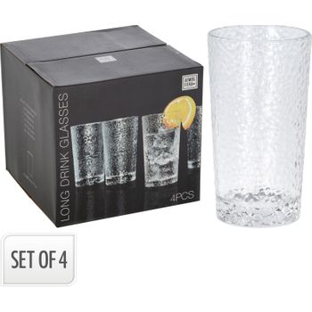 Vaso Mesa 300 Ml Crist Tumbler Koopman 4 Pz