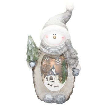 Figura Decorativa De Muñeco De Nieve 53 Cm Blanco Ecd Germany