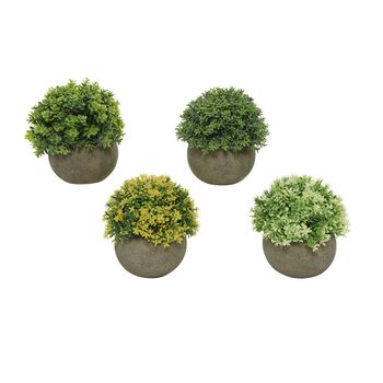 Planta Artificial Con Maceta De Plastico Modelos Surtidos 800297