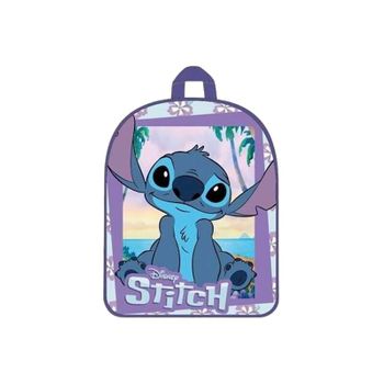 Mochila Pré-escolar 30cm Stitch Basic Lilás