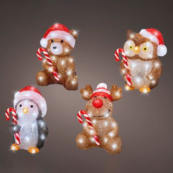 Bonecos De Natal Com Led Para Exterior Modelos Sortidos 491338