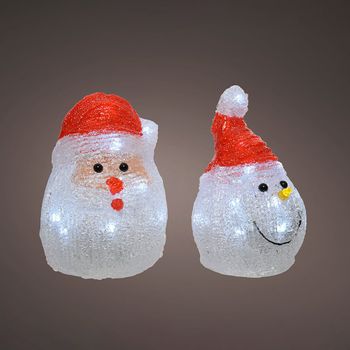 Figura Led Pai Natal Para Interior Modelos Sortidos 491239