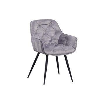 Silla Del Comedor De Tela Audrey 53 X 54 X 86 Cm - Gris