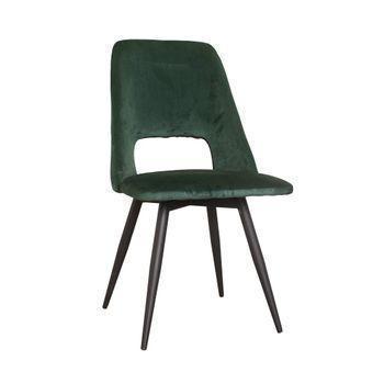 Silla De Comedor De Terciopelo Mila 57 X 46 X 89 Cm - Verde