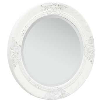 Espejo De Pared Para El Baño Modugno Aluminio Redondo Ø 60 Cm Blanco  [en.casa] con Ofertas en Carrefour