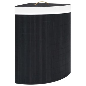 Cesto Para La Ropa Sucia Madera Maciza Pino Negro 44x44x76 Cm Vidaxl con  Ofertas en Carrefour