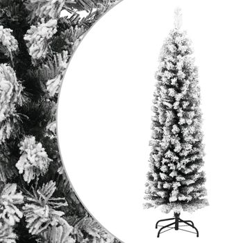 Árbol De Navidad Artificial Verde Con Nieve Pvc 150 Cm Vidaxl