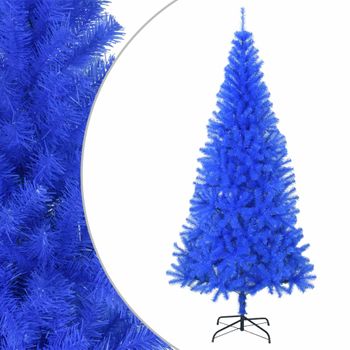 Árbol De Navidad Artificial Con Soporte Pvc Azul 180 Cm Vidaxl
