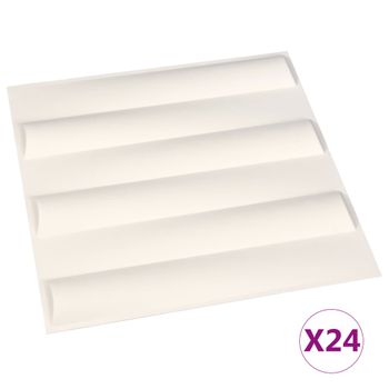 Paneles De Pared 3d 24 Unidades 0,5x0,5 M 6 M² Vidaxl