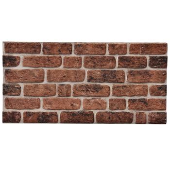 Paneles De Pared 3d Diseño De Ladrillo 11 Uds Eps Marrón Oscuro Vidaxl