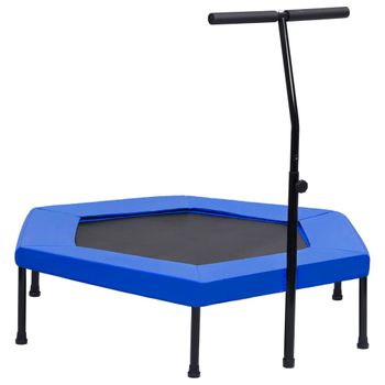 Cama Elástica Fitness Almohadilla De Seguridad Hexagonal 122 Cm Vidaxl