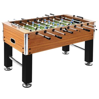 HOMCOM Futbolín para Niños de 7+ Años Futbolín Infantil de Madera  118x104x69 cm con 2 Bolas 8 Asas 2 Marcadores 22 Jugadores para Familias  Fiestas Negro : .es: Juguetes y juegos