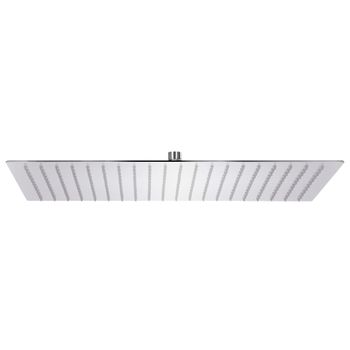 Cabezal Ducha Efecto Lluvia Acero Inox 304 Rectangular 50x30 Cm