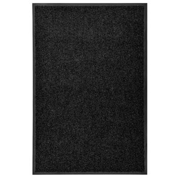 Felpudo Lavable Negro 60x90 Cm Vidaxl