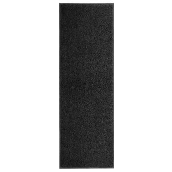 Felpudo Lavable Negro 60x180 Cm Vidaxl