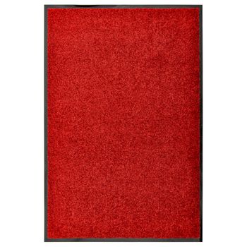 Felpudo Lavable Rojo 60x90 Cm Vidaxl