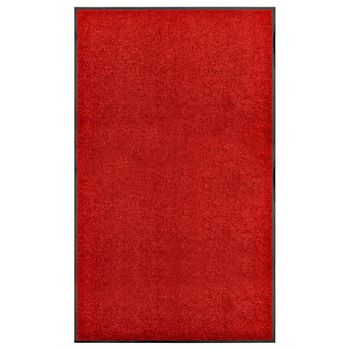 Felpudo Lavable Rojo 90x150 Cm Vidaxl