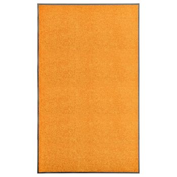 Felpudo Lavable Naranja 90x150 Cm Vidaxl