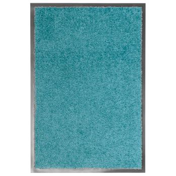 Felpudo Lavable Azul Cian 40x60 Cm Vidaxl