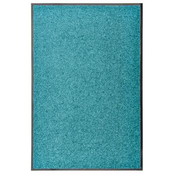 Felpudo Lavable Azul Cian 60x90 Cm Vidaxl