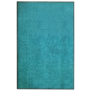 Felpudo Lavable Azul Cian 120x180 Cm Vidaxl