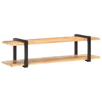 Mueble Para Tv De Madera Maciza De Mango Rugosa 160x40x40 Cm Vidaxl