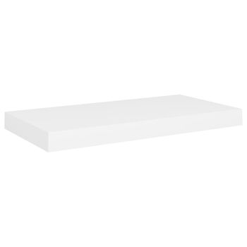 Estantes flotantes de pared 4 piezas MDF blanco 50x23x3,8 cm