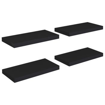 VidaXL Estantes flotantes pared 4 uds MDF roble y blanco 50x23x3,8 cm