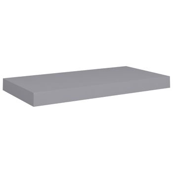 Estante Flotante De Pared Mdf Gris 50x23x3,8 Cm Vidaxl