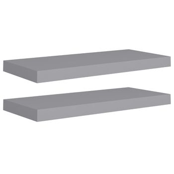 Estantes flotantes pared 2 uds azul MDF 80x23,5x3,8cm - referencia  Mqm-326622