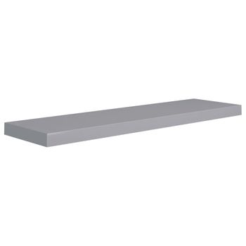 Estante Flotante De Pared Mdf Gris 90x23,5x3,8 Cm Vidaxl