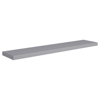 Estante Flotante De Pared Mdf Gris 120x23,5x3,8 Cm Vidaxl