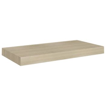 Estante Pared Madera Roble Tratada Marrón Claro 120x30x(2-6) Cm Vidaxl con  Ofertas en Carrefour