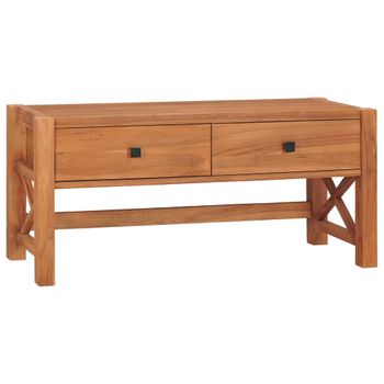 Mueble De Tv De Madera De Teca 100x40x45 Cm Vidaxl