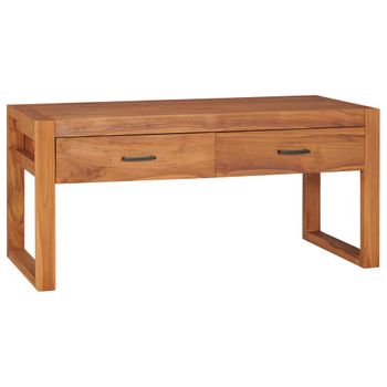 Mueble De Tv De Madera De Teca 100x40x45 Cm Vidaxl