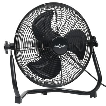 Ventilador De Suelo 3 Velocidades Negro 55 Cm 100 W Vidaxl