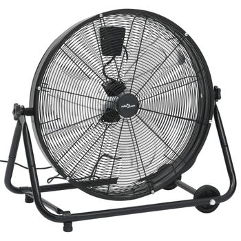 Ventilador De Tambor Industrial Negro 60 Cm 180 W Vidaxl